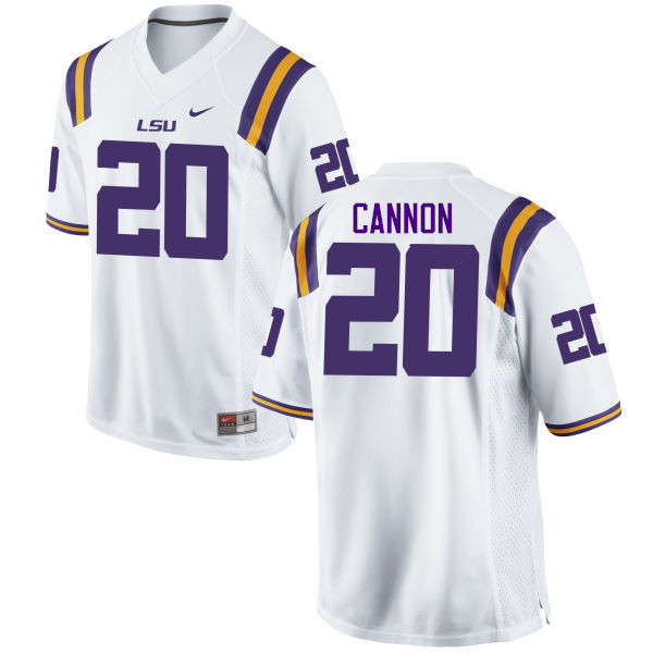 Men LSU Tigers #20 Billy Cannon College Football Jerseys Game-White